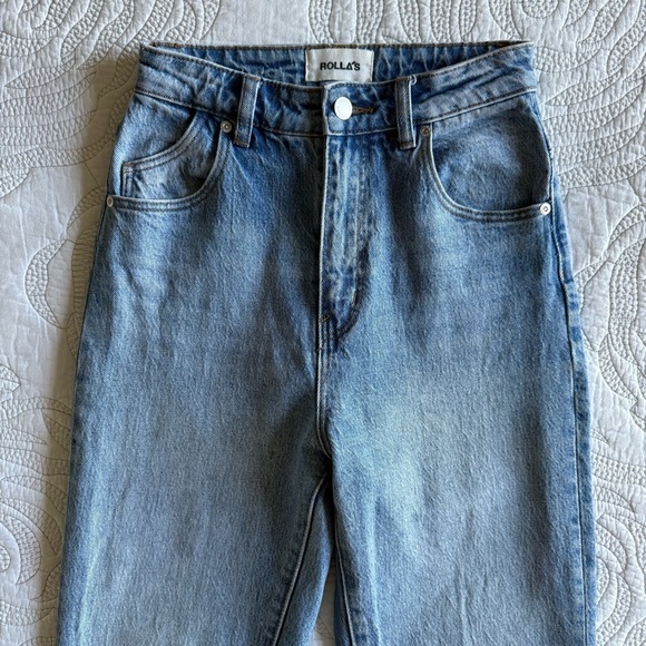 ROLLA'S - Dusters High Rise Straight Jeans - Medium Wash - Picture 5 of 15